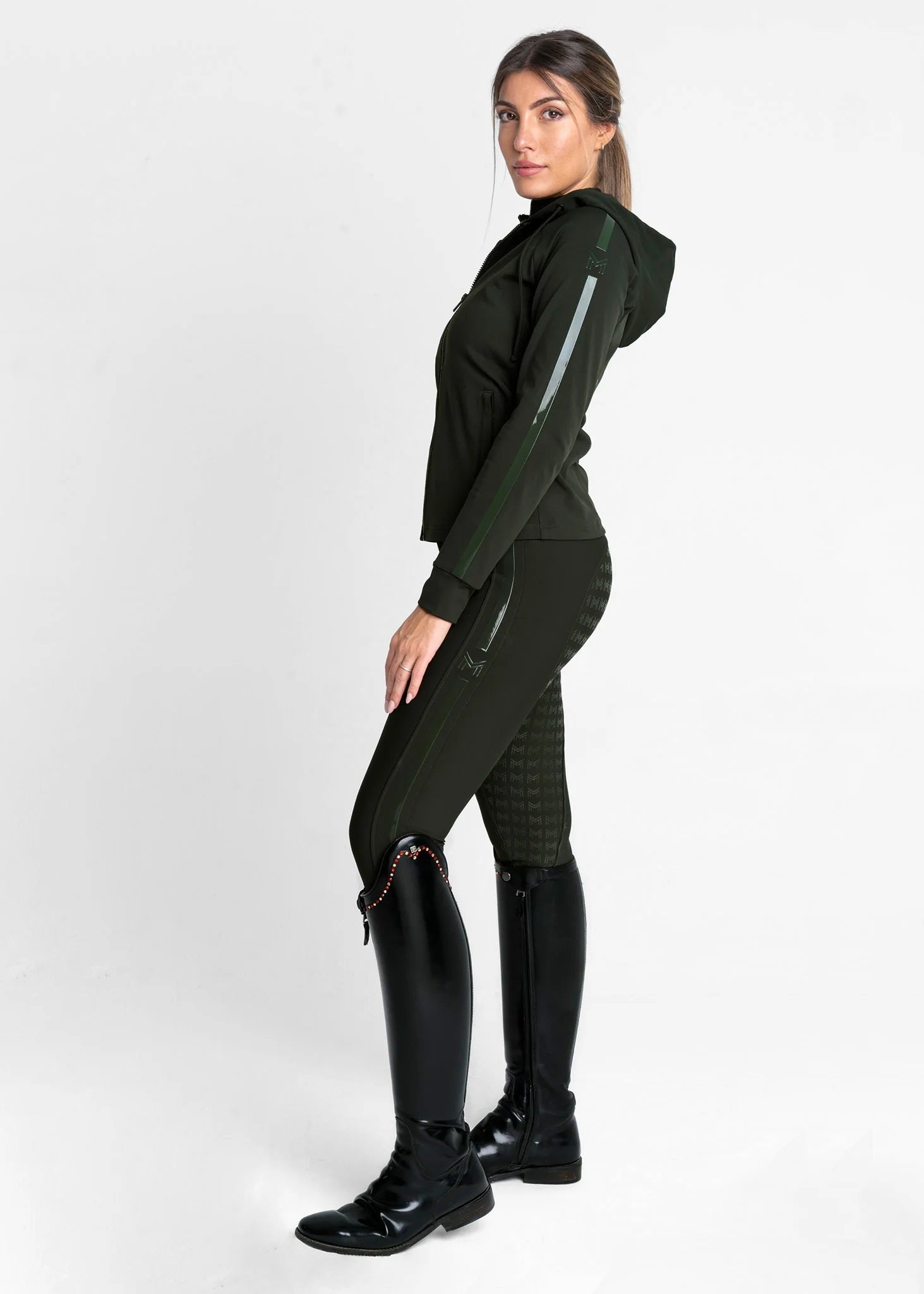 Reflection Zip Hoodie - Hunter Green