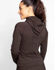Reflection Zip Hoodie - Chocolate