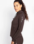 Reflection Zip Hoodie - Chocolate