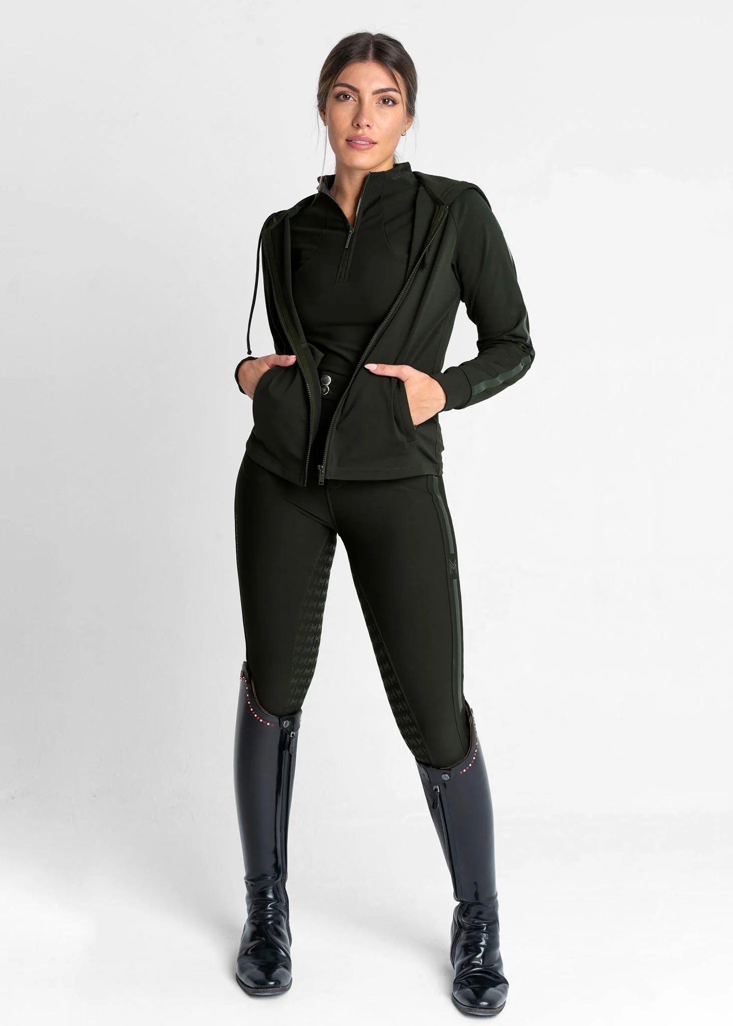 Reflection Zip Hoodie - Hunter Green