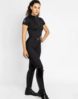 Short Sleeve Base Layer - Black/Silver