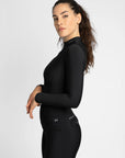 Long Sleeve Base Layer - Black/Silver