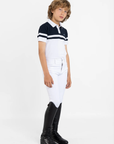 Young Riders - Glee Polo Shirt - White/Navy