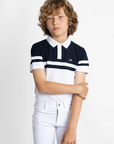 Young Riders - Glee Polo Shirt - White/Navy