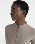 Long Sleeve Base Layer - Taupe