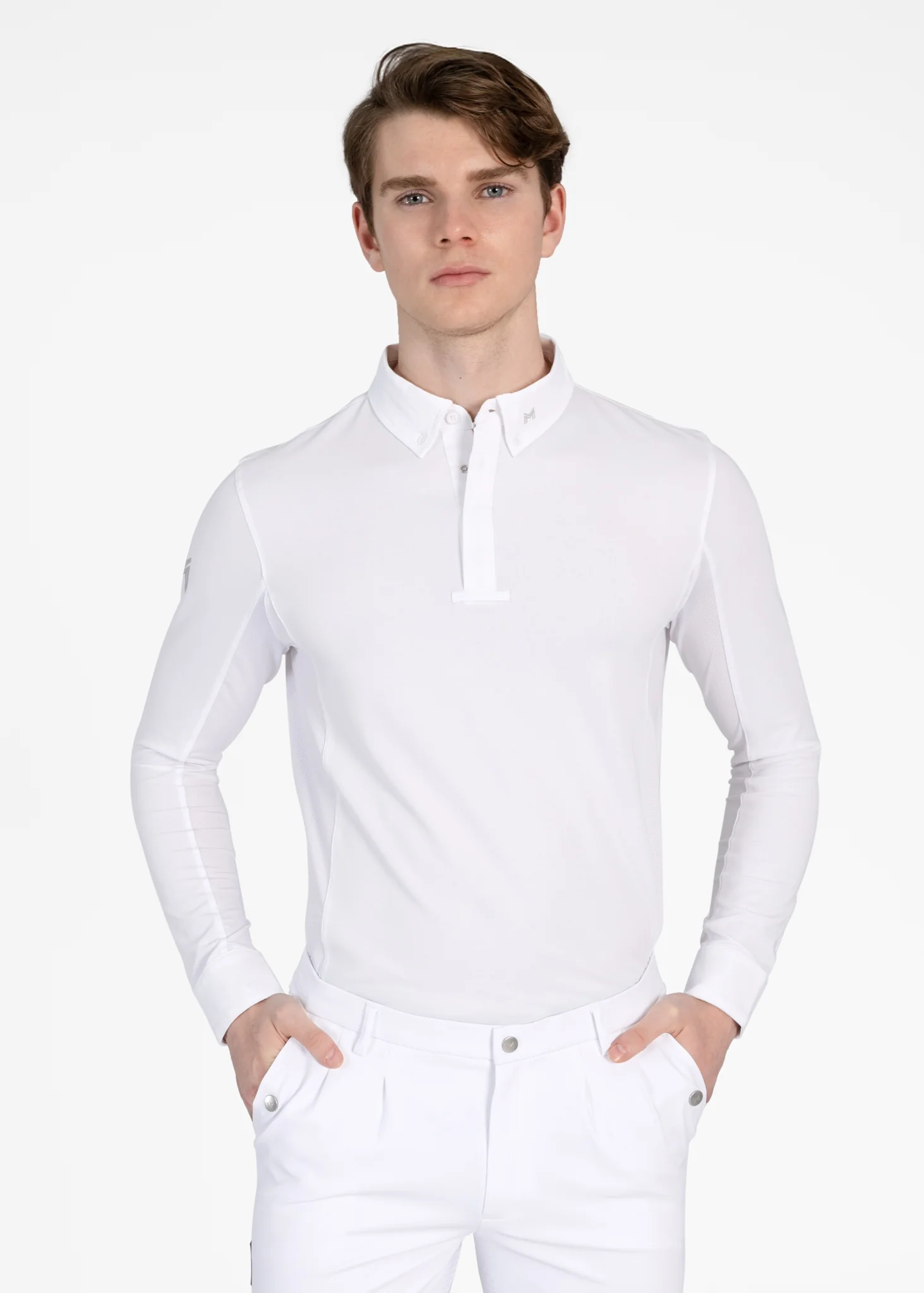 Long Sleeve Focus Competition Shirt - White