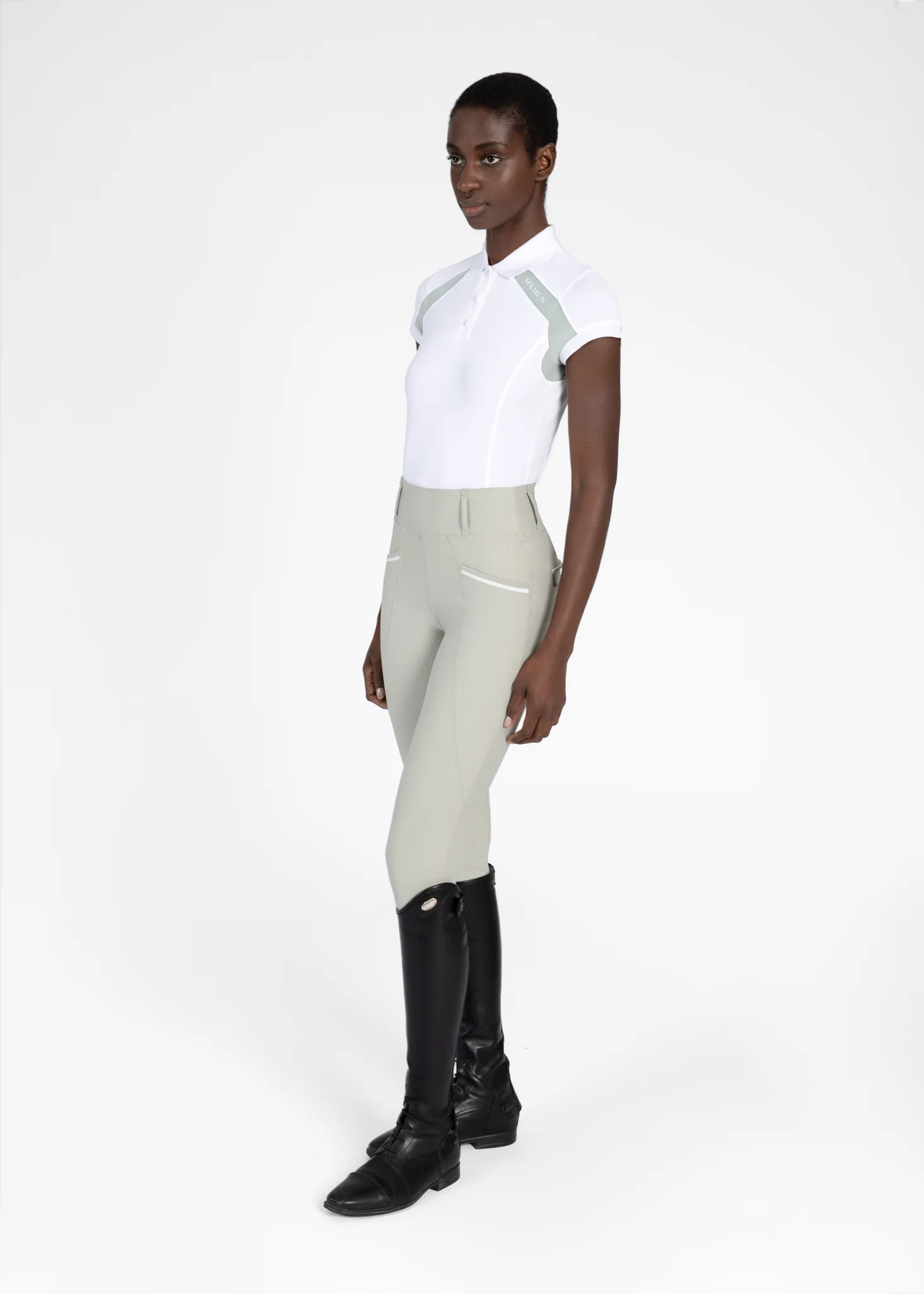 Aveen Polo Shirt - White/Laurel