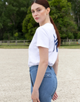 Symbol T-Shirt - White/Navy