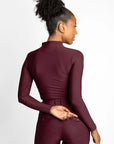 Long Sleeve Base Layer - Burgundy