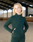 Young Riders Winter - Fleeced Vera Jacket (Emerald)
