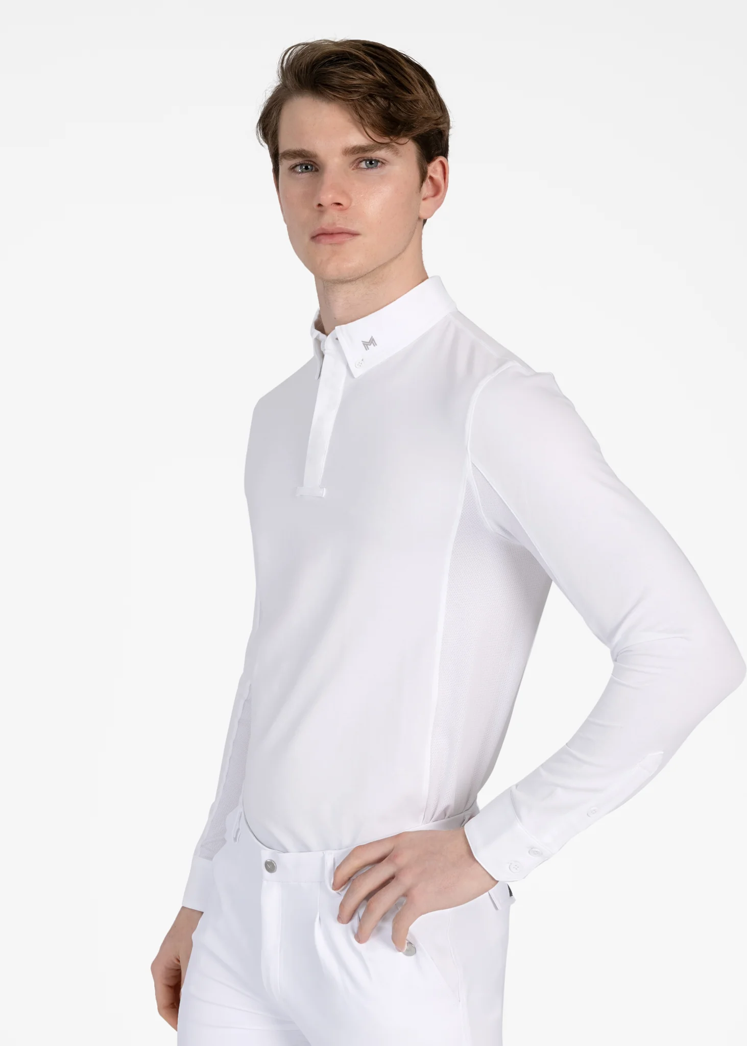 Long Sleeve Focus Competition Shirt - White