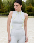 Sleeveless Contrast Base Layer - Glacier/Lime