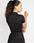 Short Sleeve Base Layer - Black/Silver