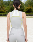 Sleeveless Contrast Base Layer - Glacier/Lime
