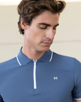 Core Polo Shirt - Dusty Blue