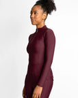 Long Sleeve Base Layer - Burgundy
