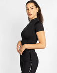 Short Sleeve Base Layer - Black/Silver