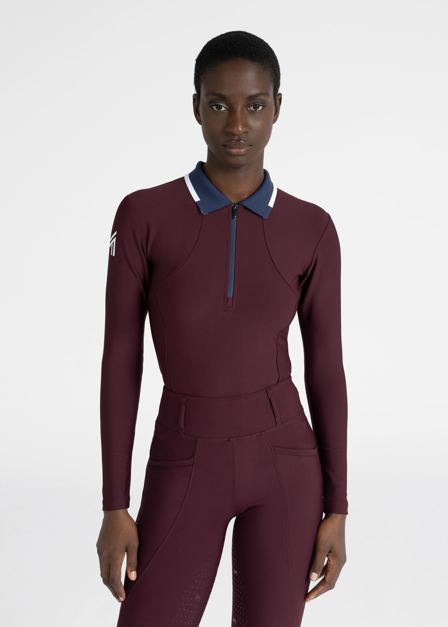 Concept Polo Long Sleeve - Burgundy