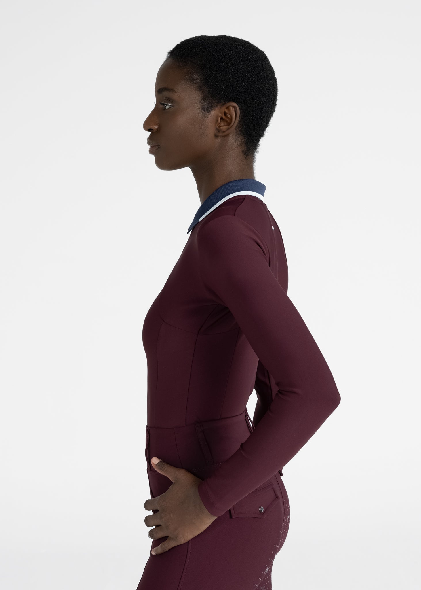 Concept Polo Long Sleeve - Burgundy