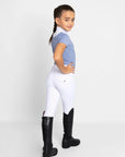 Young Riders Short Sleeve Sienna Show Shirt - Iris Blue