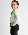 Young Riders - Long Sleeve Base Layer - Sage Green