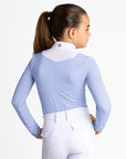 Young Riders - Long Sleeve Sienna Show Shirt - Iris Blue