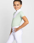 Young Riders Short Sleeve Sienna Show Shirt - Sage Green