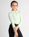 Young Riders - Long Sleeve Base Layer - Sage Green