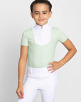 Young Riders Short Sleeve Sienna Show Shirt - Sage Green