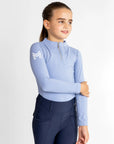Young Riders - Long Sleeve Base Layer - Iris Blue