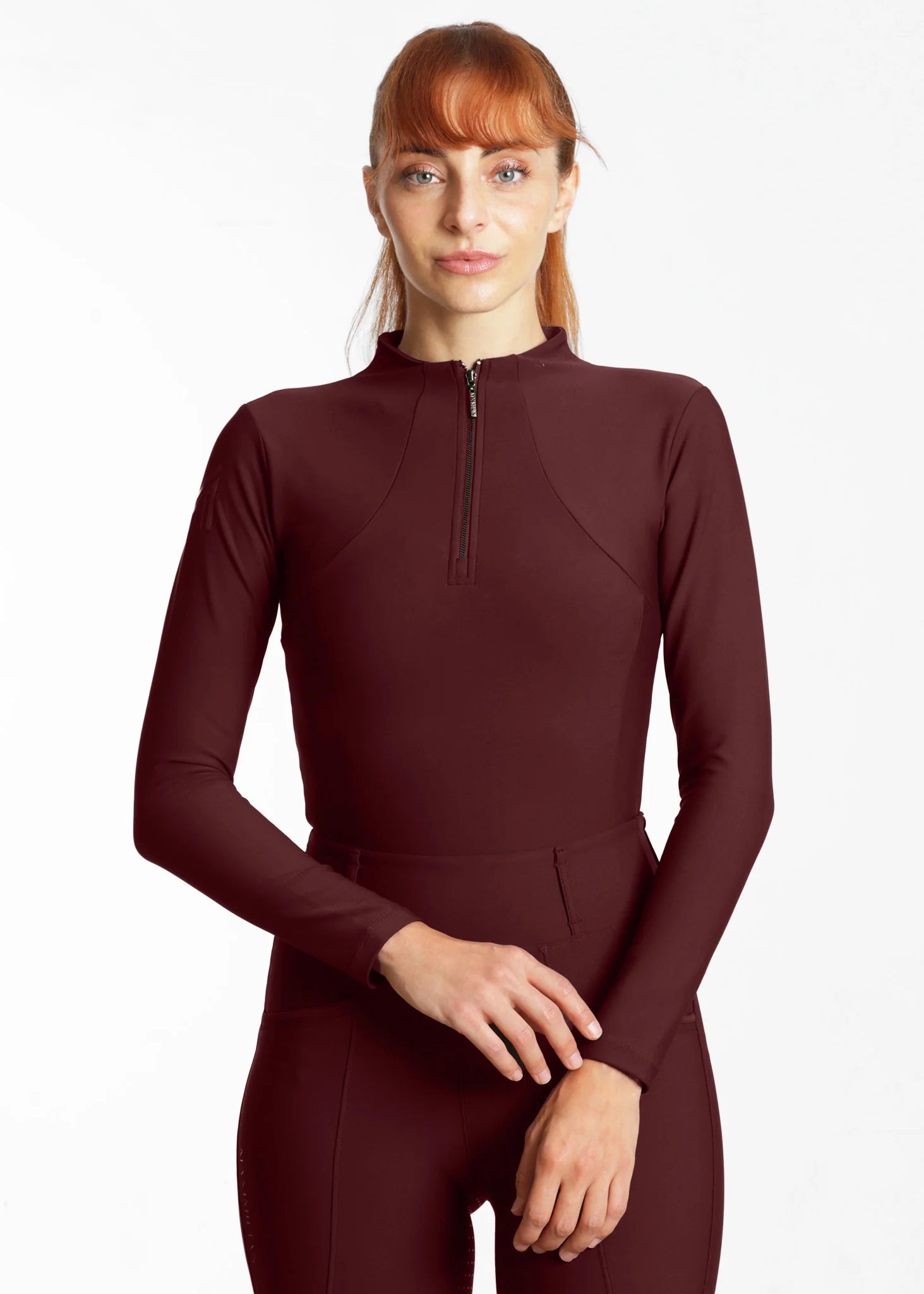 Burgundy base layer clearance equestrian