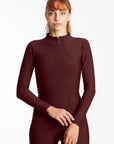 Long Sleeve Base Layer - Burgundy