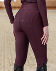 Outline Leggings - Burgundy