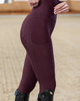 Outline Leggings - Burgundy