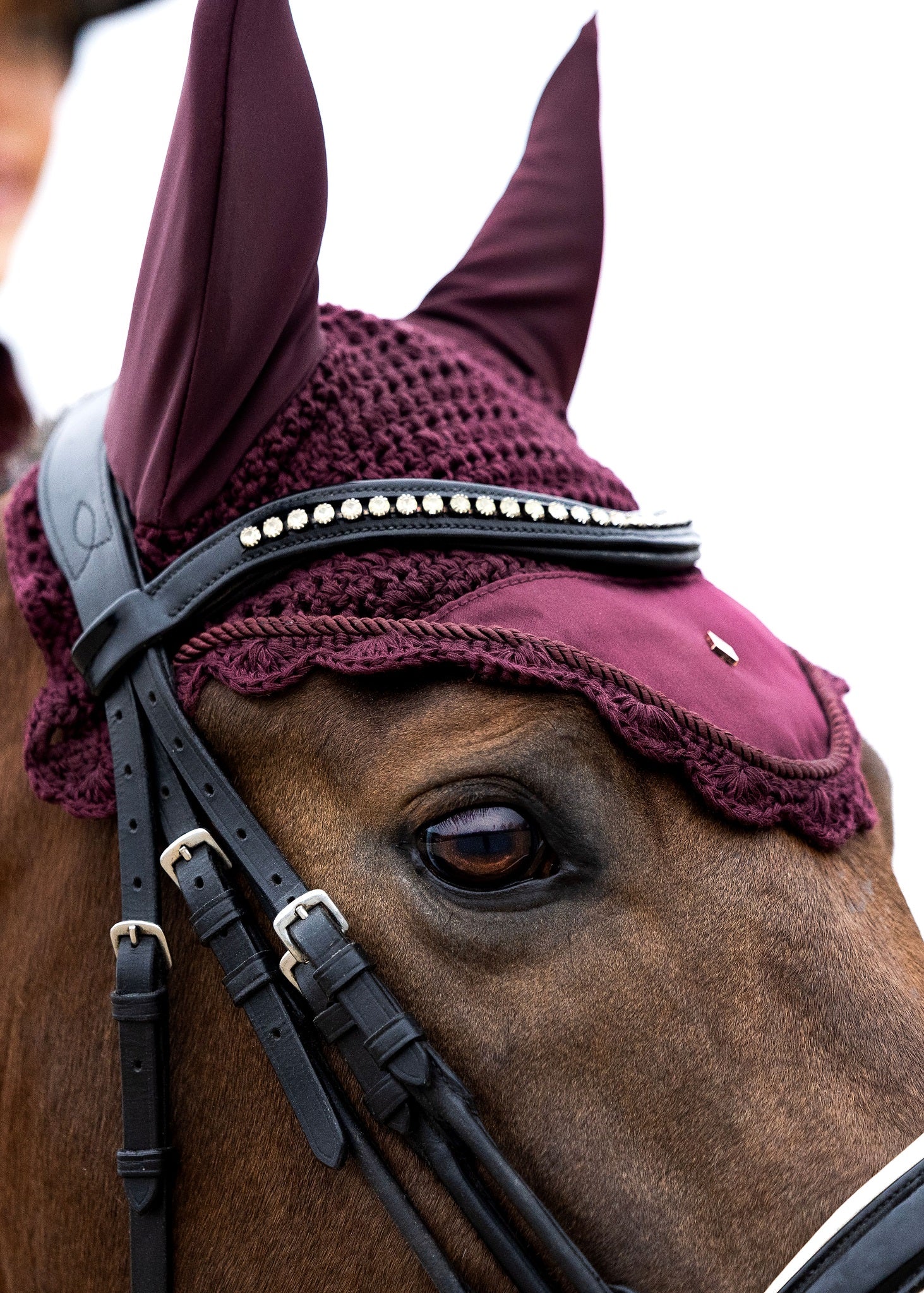 Ear Bonnet - Red Blush