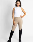 Sleeveless Base Layer - White/Gold