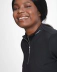 Long Sleeve Base Layer - Black/Silver