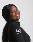 Long Sleeve Base Layer - Black/Silver