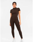Short Sleeve Base Layer - Chocolate