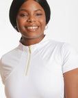 Short Sleeve Base Layer - White/Gold