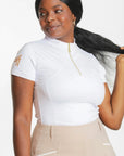 Short Sleeve Base Layer - White/Gold