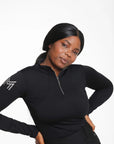 Long Sleeve Base Layer - Black/Silver