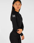 Young Riders - Long Sleeve Base Layer - Black/Silver
