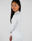 Young Riders - Long Sleeve Base Layer - White/Silver