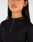 Young Riders - Long Sleeve Base Layer - Black/Silver
