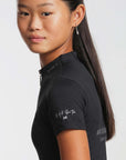 Young Riders - Short Sleeve Base Layer - Black/Silver