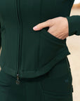 Winter Fleeced Contour Jacket - Emerald