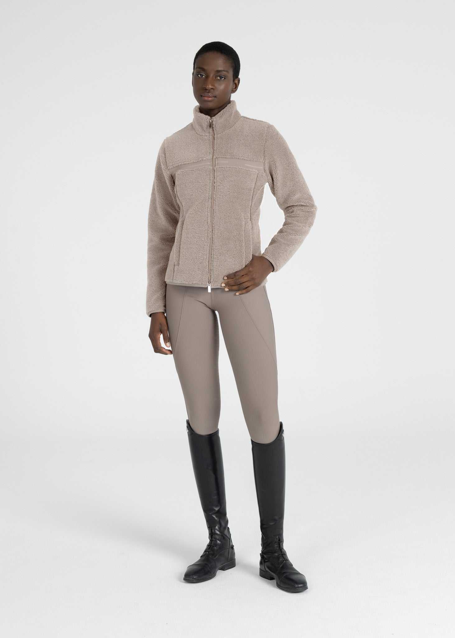 Ciara Teddy Jacket - Sand