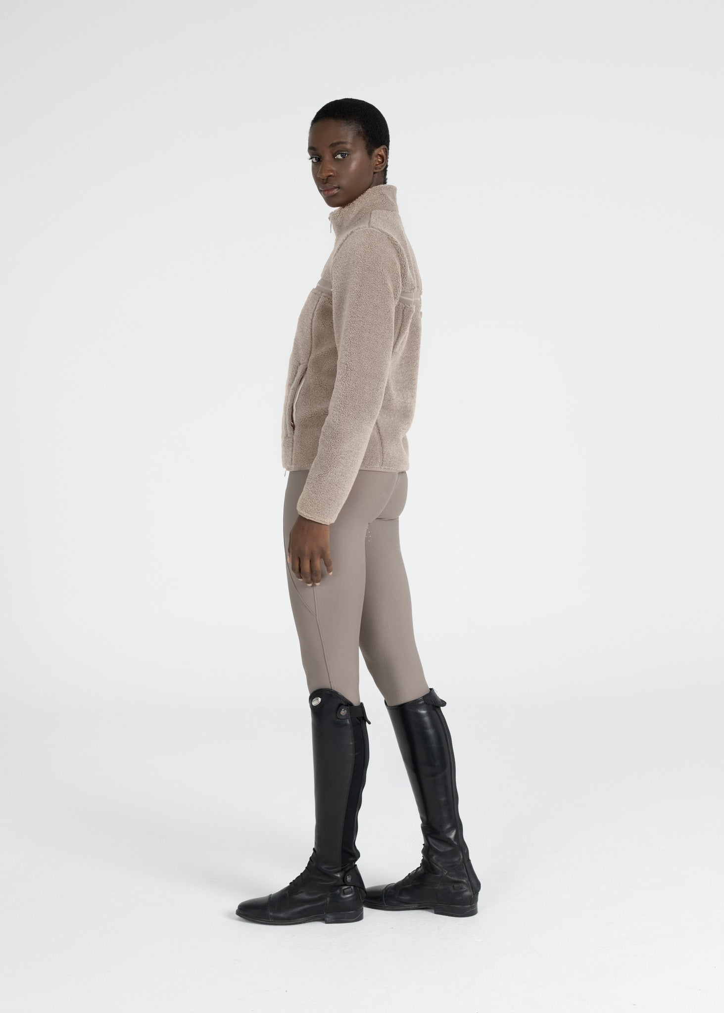 Ciara Teddy Jacket - Sand