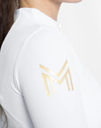 Long Sleeve Base Layer - White/Gold